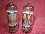 Matched Balanced Pair 6FQ7 Rca Clear Top Side Getter Strong Tubes 6CG7. Fixed Price $35.99.