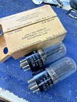 2 Nos Hytron 45Z5GT Vacuum Tubes AA5 All American Five Radio. Fixed Price $13.50.