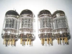 Sylvania Gold Pin 6189 12AU7 ECC82 3 Mica Round Getter Vintage Nos. Fixed Price $180.00.