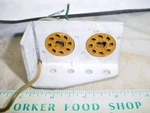 2 Cinch 8 Pin Octal Tube Sockets Brown Military W/ Mounting Bracket. Fixed Price $19.99.