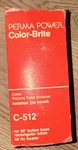 Perma Power Color Brite C-512 Picture Brightener Tube Tv 60 Hz 90 Button Base. Fixed Price $20.00.