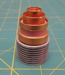 RCA-6884 Beam Power Tube Forced Air Cooled 180 Cw Input Up To 1200 Mc. Fixed Price $99.00.