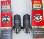 Matched Pair 6SJ7 Rca Nos Micanol Base Vacuum Tubes, Triplett 3444 Tested. Fixed Price $26.95.
