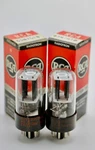 Nos Rca 6SN7-GTB Trophy Matched Pair Black Flat-plate Tubes Made 1960'S. Fixed Price $224.99.