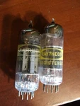 Lotof 2 Tubes Raytheon Registered 6CG7 / 6FQ7 Matched Japan Tested Good See Pics. Fixed Price $24.98.