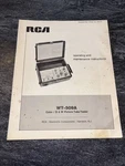 Rca WT-509A Color/black & White Picture Tube Tester Operating Maintenance Loc F. Fixed Price $24.00.