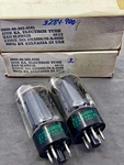 Matched Pair Sylvania 5881 JAN-6L6WGB Mil Spec Power Tubes Nib Cond Tests Nos. Fixed Price $89.99.
