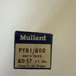 Lot Of 5: Mullard (3)MAZDA Rediffusion (1)PY81 Tube New In Box TU10. Fixed Price $42.00.