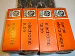 Four Matched 12AU7A Tubes, By Ge, Low Microphonics, Nos Ratings. Fixed Price $49.00.