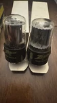 Pair Nos For Zenith 6EA7 Black Plates Side Getter Audio Tubes. Fixed Price $32.00.