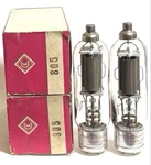 Cetron 805 Matched Pair Unused Checked Vintage Audio Tubes. Fixed Price $729.99.