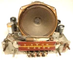 Vintage Silvertone Tabletop 7054 Radio: Untested Recapped Chassis W 6 Tubes. Fixed Price $65.00.