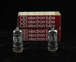 New Qty 2 Toshiba 6BJ6 Branded By Cei Matched Pair Getter Japan Nos Tubes. Fixed Price $25.53.