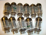Eleven Matched 12AU7A Tubes, By Ge, Low Microphonics Design. Fixed Price $39.00.