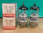 Pair Of Telefunken E88CC 6922 Nos Nib Gold Pin Sealed Vacuum Tubes - 6% Matched. Fixed Price $700.00.