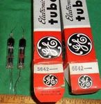 (2) 5642 General Electric Vacuum Rectifier (half-wave) Tubes Nos. Fixed Price $14.99.