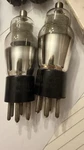 Matched Pair 78 St Bottle Globe Mesh Screen Audio Tubes Philco Engraved. Fixed Price $60.00.