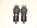 2 X 6V6G Tung-sol Tubes* Smoked Glass*strong Testing PAIR*#10. Fixed Price $86.99.