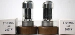 Sylvania Jan CHS-28D7W Made In Usa Black Plate Qty 1 Matched Pair (2PCS). Fixed Price $16.00.