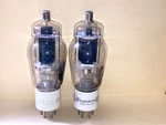 Wwii Rca 807 VT-100-A Ceramic Base Tubes, Platinum Matched Pair, Nos Testing. Fixed Price $90.00.