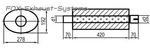 Univers. Oval Steel Exhaust 278X192 1-ROHR + Connection L:420MM In / Rca. Fixed Price $251.17.