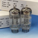 Pair Tung-sol ECC81 Tubes, Top D Getter Maxi-preamp Ii Test = Strong/nos BN4429. Fixed Price $39.56.