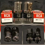 Rca 6SN7 Gta Tube 1955 Tough Dogs 2 Hole Black Plates Matching Set. Fixed Price $59.85.