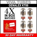 Brand New Matched Quad (4) Genalex Gold Lion Reissue KT88 / 6550 Vacuum Tubes. Fixed Price $403.24.
