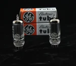 New Qty 2 6197 Matched Pair Black Plates Getter Nos Usa Vacuum Tubes. Fixed Price $58.10.