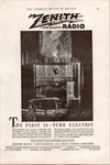 Zenith Radio Vintage 1927 Magazine The First 10-TUBE Electric Print. Fixed Price $10.59.