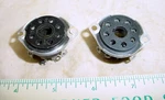 2 Used Eby 160 Octal 8 Pin Tube Sockets Black Mounting Holes 1/4". Fixed Price $14.99.