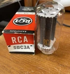 Vintage Rca 5BC3A Radiotron Electron Tube Open Box. Fixed Price $9.94.