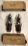 Pair Of Vintage Western Electric VT-136 6125 Rca Signal Corps Vacuum Tubes. Fixed Price $39.99.