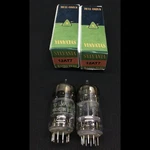 Matched Pair Sylvania 12AT7 ECC81 Black Plate Square Getter Vacuum Tubes 10.9541. Fixed Price $44.95.