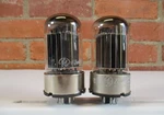 2X 6080 Vacuum Tubes 6AS7G Equivalent Black Plate Strong TV-7 Tested. Fixed Price $17.25.