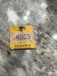 Sylvania Electronic Tube 4BC5 Nos. Fixed Price $6.00.