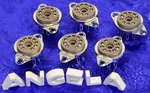 Six Belton Pin Top Chassis Mount Brown Micalex Tube Sockets For 12AX7 #93332X6. Fixed Price $29.99.