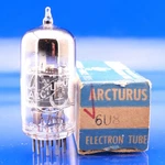One Arcturus 6U8 Tube Grey Plates Triode/pentode Gm % : 98/99 Amplitrex. Fixed Price $5.95.
