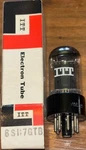 Nos 6SN7GTB Itt Label Hitachi Japan Rare Nib 95% Strong Balanced Black Plates. Fixed Price $97.32.