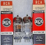 Tightly Matched Pair 12DQ7 (12BY7A) Rca Nos Vacuum Tubes, B&k 747B Tested. Fixed Price $32.95.