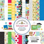 Doodlebug Double-sided Paper Pad 6"X6" 24/PKG-SCHOOL Days, 12 DESIGNS/2 Pack. Fixed Price $16.91.