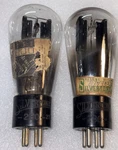 Pair Silvertone Type 80 Globe Rectifier Tubes Rare Cup Getter Etched Base Strong. Fixed Price $300.00.