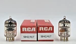 5842 / 417 Amperex Matched Tubes Gold Pin (new Stock) Test 1YEARWARRANTY. Fixed Price $99.45.