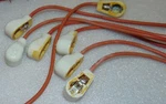 7 Pc (seven) Cap Assembly Western Electric Large For 310A Tube Nylon String Wire. Fixed Price $264.79.