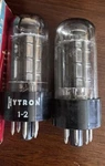Pair Hytron 7EY6 Black Plate Nos Vacuum Tubes. Fixed Price $26.10.