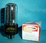 Raytheon 5Y3GT Rectifier Tube Black Plates Getter Nos/nib Tested. Fixed Price $16.95.