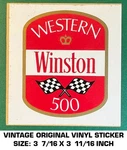Western Winston 500 - Vintage Original Vinyl Decal Sticker Nascar Racing. Fixed Price $5.78.