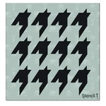 Houndstooth Stencil 5.75" X 6" - Attractive & Durable Quality Reusable Stenci.... Fixed Price $15.76.