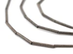 Silver Tube Beads 1.5MM White Metal 24 Inch Strand. Fixed Price $7.50.