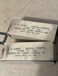 Vacuum Tube Pair Sylvania Galvin VT-185 SC95A Vintage Army Nos. Fixed Price $14.00.